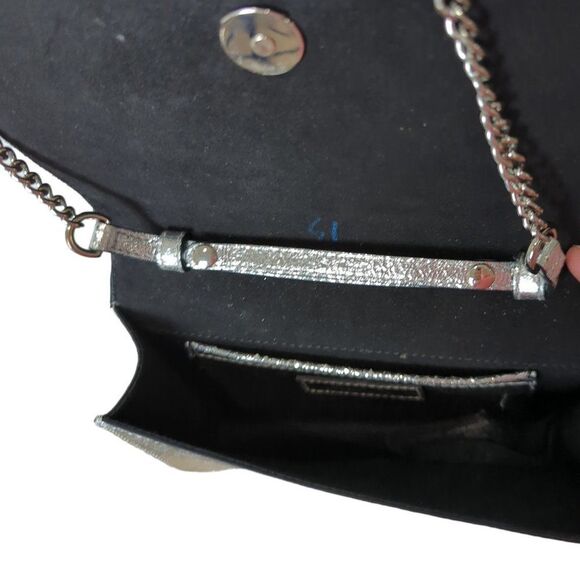 Massimo Dutti Metallic Leather Crossbody Purse - Picture 5 of 7